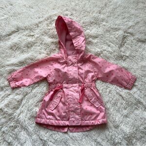 Earlydays Baby Girl Pink Stars Rain Jacket